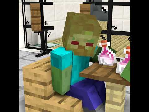 Monster University - Minecraft Animations - Monster School: Poor Zombie Girl - Sad Story - Minecraft Animation