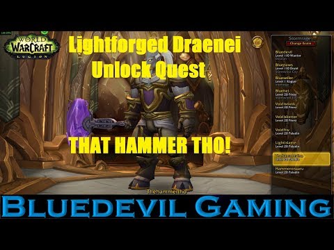 Lightforged Draenei Questline, BFA Allied race alliance