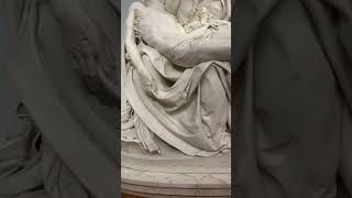 Marble sculpture Madonna della Pieta by Michaelangelo #pieta #vatican