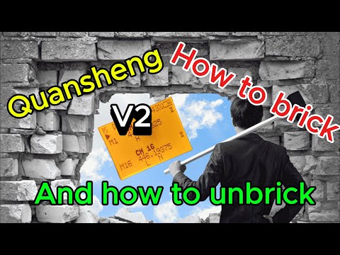 Quansheng V2 How to brick and how to unbrick radio