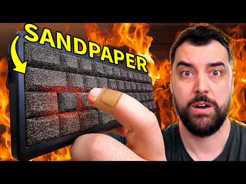 We made a Sandpaper Keyboard (horrible idea…)