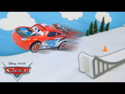Lightning McQueen Epic Snow Jump Challenge! | Pixar Cars | @disneyjr