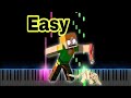 Angry Alex - Minecraft Animation Music Video (Easy Piano Tutorial)