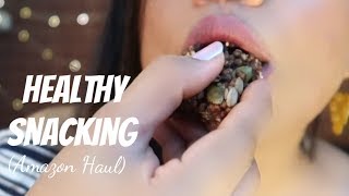 AMAZON HEALTHY SNACKS.... LET’S EAT || Sana K