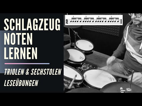 Wie spielt man am Schlagzeug Triolen & Sechstolen mit Leseübungen