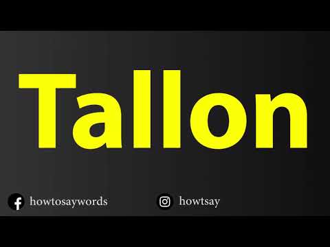 How To Pronounce Tallon
