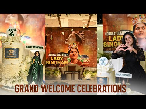 BB 9 Queen Thanuja Puttaswamy Welcome Celebrations | Biggboss 9 Telugu | Thanuja Puttaswamy