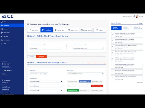 How to Create an eSkill Test