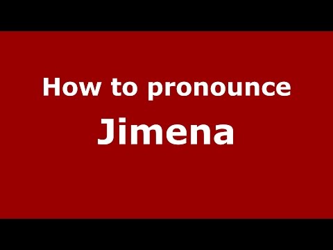 How to pronounce Jimena (Spanish/Argentina) - PronounceNames.com