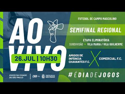 Amigos de Infância Chavantes FC x Comercial FC AO VIVO | Semifinal | Futebol de Campo