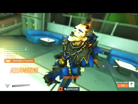 THIS IS WHAT JUNKRAT'S FULL POTENTIAL LOOKS LIKE - AQUAMARINE! POTG [ OVERWATCH 2 TOP 500 ]