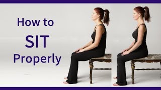 Posture Coach Shows How to Sit Properly