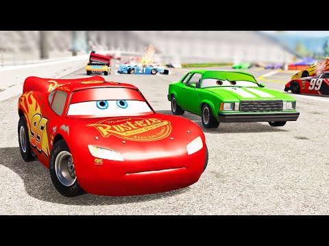 Dinoco is All Mine Crash / Cars Movie Remake - BeamNG.drive