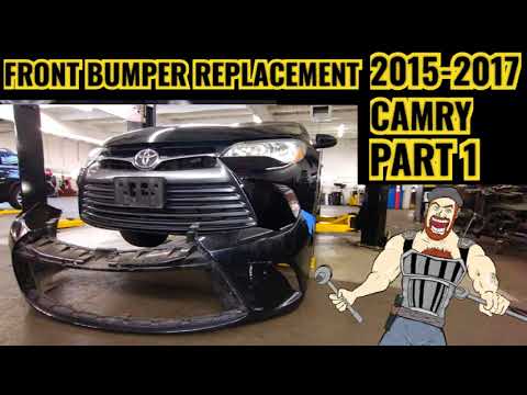 2015-2017 TOYOTA CAMRY FRONT BUMPER REPLACEMENT PART 1 |  2015 2016 2017 LE, N, SE, XLE, XSE
