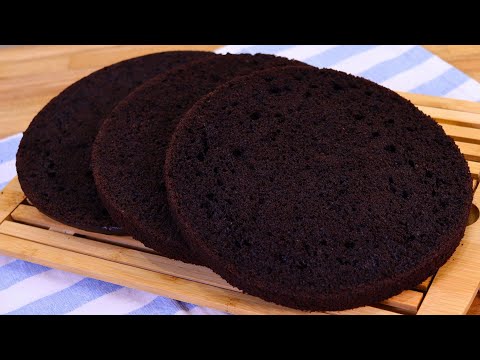 MASSA DE CACAU BLACK PARA BOLO DE ANIVERSÁRIO | MASSA DE BOLO PARA 20 PESSOAS