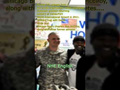 Former NFL Players Welcome Returning Soldiers at Dallas Airport [Image 1 of 3]
