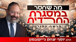 המסגרת החרדית לא מספיקה כדי שתהיה עובד השם באמת | פרשת פקודי (הרב יוסף יצחק ג'ייקובסון) - התמונה מוצגת ישירות מתוך אתר האינטרנט יוטיוב. זכויות היוצרים בתמונה שייכות ליוצרה. קישור קרדיט למקור התוכן נמצא בתוך דף הסרטון