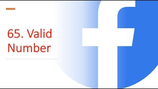 YouTube video 'Valid Number | Leetcode 65 | String | Facebook Twitch'