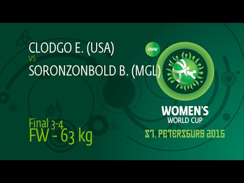 63 kg - Battsetseg SORONZONBOLD (MGL) df. Erin Elizabeth CLODGO (USA), 11-2