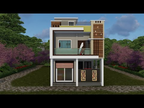 21x45 House Design 3D | 945 Sqft | 105 Gaj | Residential & Rental | Modern Design | 6x14 Meters