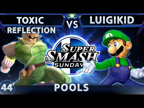 SSS 44 - Toxic Reflection (Falcon) Vs. LuigiKid (Luigi) SSBM Pools - Smash Melee