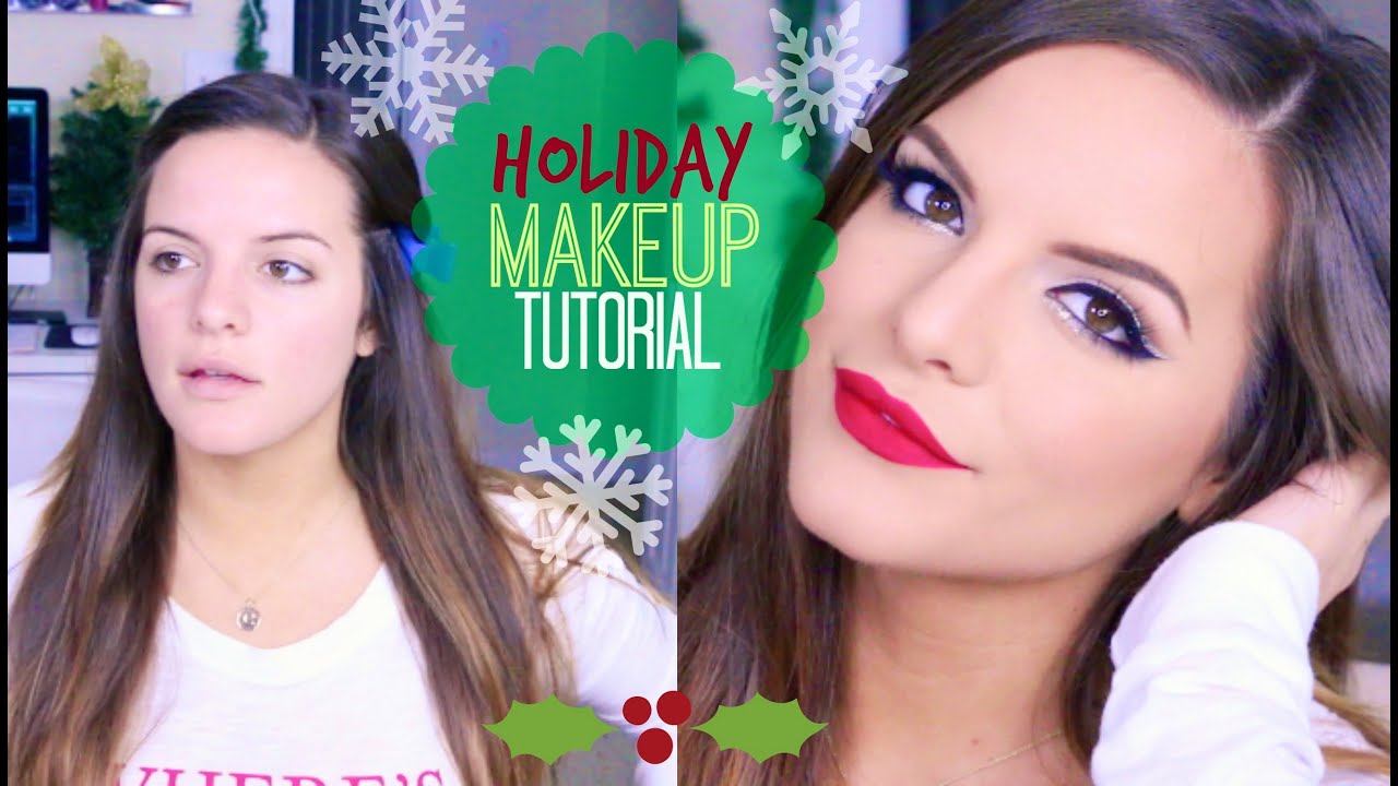 Easy & Fun Holiday Makeup Tutorial! | Casey Holmes