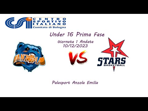 CSI U16 Prima Fase Giornata 1 - 10-12-2023: Anzola - Stars