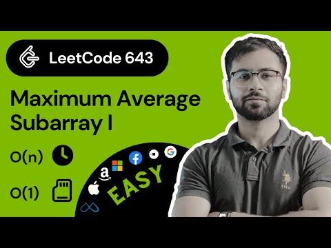 Maximum Average Subarray 1 Leetcode 643