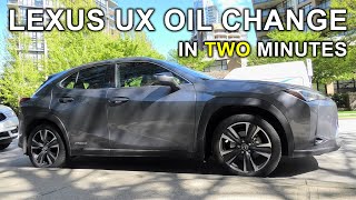 Lexus UX (2019-2026): Oil Change In Two Minutes!