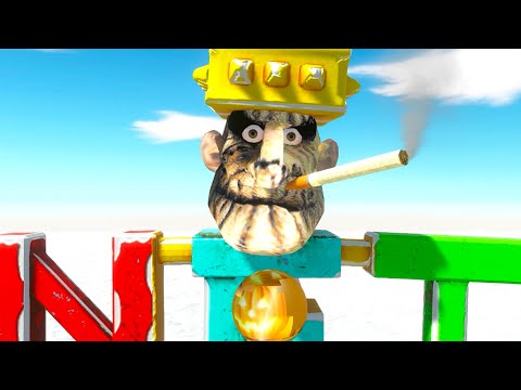 CRYPTO BRO SCARECROW vs SPIDERMAN T-REX DEATH FALL -  Animal Revolt Battle Simulator