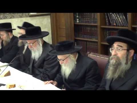 Vien Rebbe Singing Bar Yochai At Tish Of Serdahel Rebbe Lag B'omer 5773