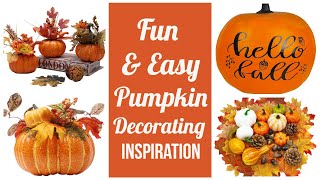 Fun + Easy Pumpkin Decorating Inspiration!