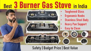 Best 3-Burner Gas Stoves in India 2025 🔥 | Top Picks, Buying Guide & Reviews