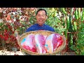 Huge Slices Of Garlic Pork Belly Spicy Savory Perfect With Drinks Uncle Rural Gourmet