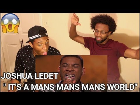 Joshua Ledet- It's A Man's Man's Man's World - Top 4 - American Idol (REACTION)