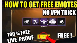 how to unlock free all emotes in pubg mobile new trick No VPN trick
