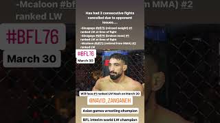 Navid Zanganeh #bfl76 March 30th on @UFCFightPass