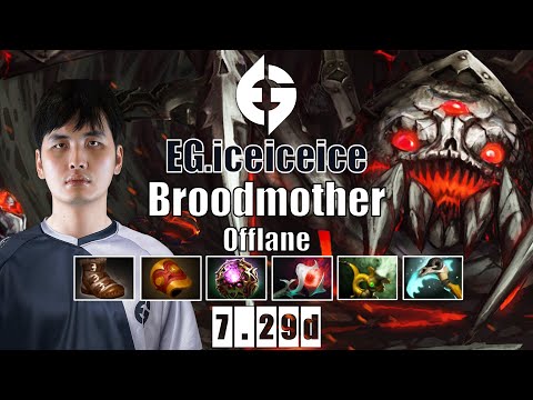 Broodmother Offlane | EG.iceiceice | SPAMMING SPIDER FOR ANIMAJOR | 7.29d Gameplay Highlights