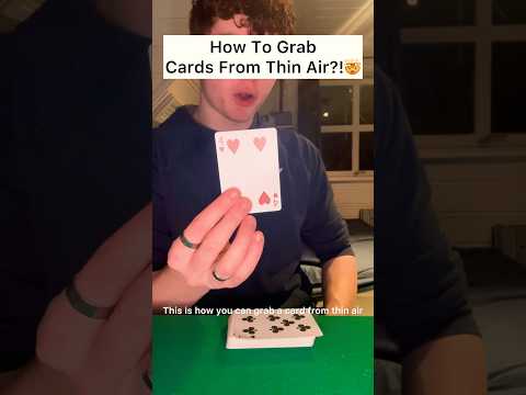 How To Grab Cards From Thin Air?!🤯 #magic #shorts
