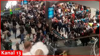 Download Lagu Drone attacks cause chaos in Moscow: Flights canceled, thousands stranded at airport Thumbnail