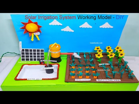 solar energy power drip irrigation systems model making eco friendly howtofunda solar panel