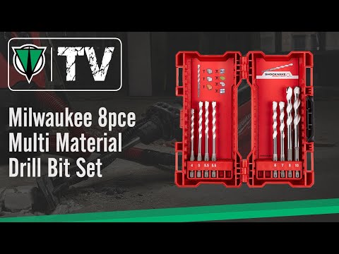 Milwaukee 8pce Multi Material Drill Bit Set