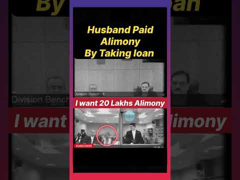 OMG ! Husband Paid Alimony By Taking Loan | Judges Shocked #judge#alimony#argument#law#legalcourts