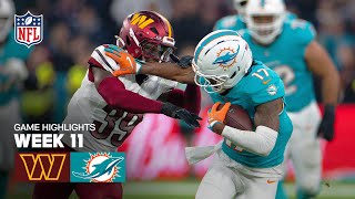 Washington Commanders vs. Miami Dolphins Game Highlights | NFL 2025 Season Week 11