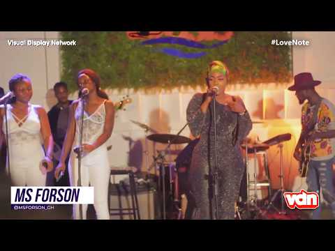 Mz Forson performing at S3fa's Love Note Event