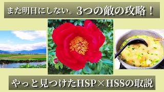 「また明日」にしない【HSS型HSPのタスク攻略】やる気を阻む3つの敵を倒して、1つのことを完遂する習慣