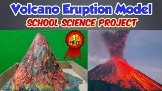 Volcano Eruption Science Experiments for kids | Science Projects For Exibition Working Model
