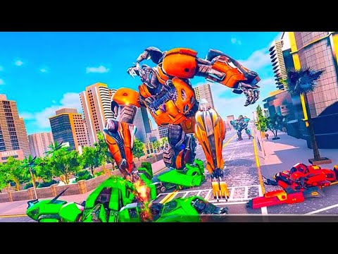 Flying Elephant Robot Transform Robot War Android Gameplay