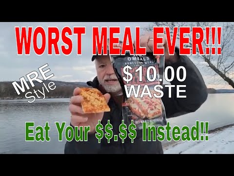OMEALS  Pepperoni PIZZA - MRE  Style MEAL - Review - Cheese Never ....