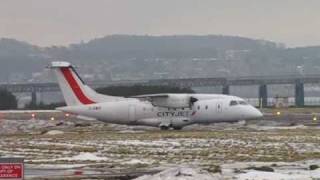 preview picture of video 'Scot Airways / CityJet Dornier 328 takes off from Dundee for London City'